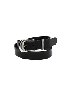 LEATHER PLANE BELT (BLACK) / レザー プレーン ベルト