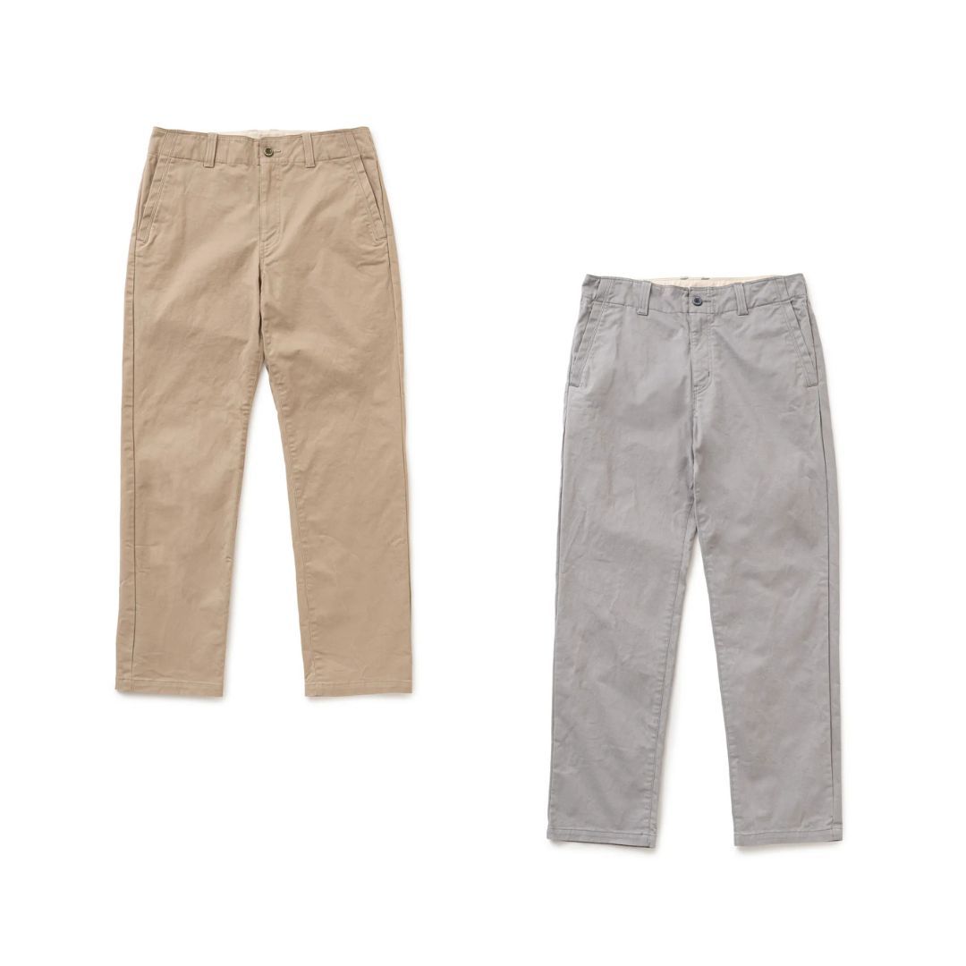 RATS ラッツ　チノパン新品未使用LサイズベージュWAY OF LIFE RATS - CHINO L/L PANTS SLIM (GRAY) / スリムタイプ チノ パンツ