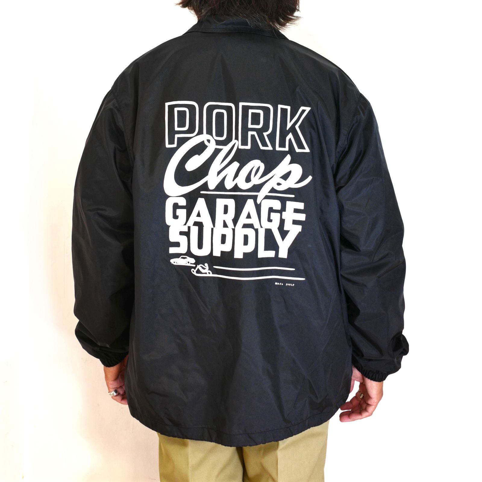 PORKCHOP GARAGE SUPPLY - MASA SCULP COACH JKT B (BLACK) / マサスカルプ コラボ オリジナル  コーチジャケット | LOOPHOLE