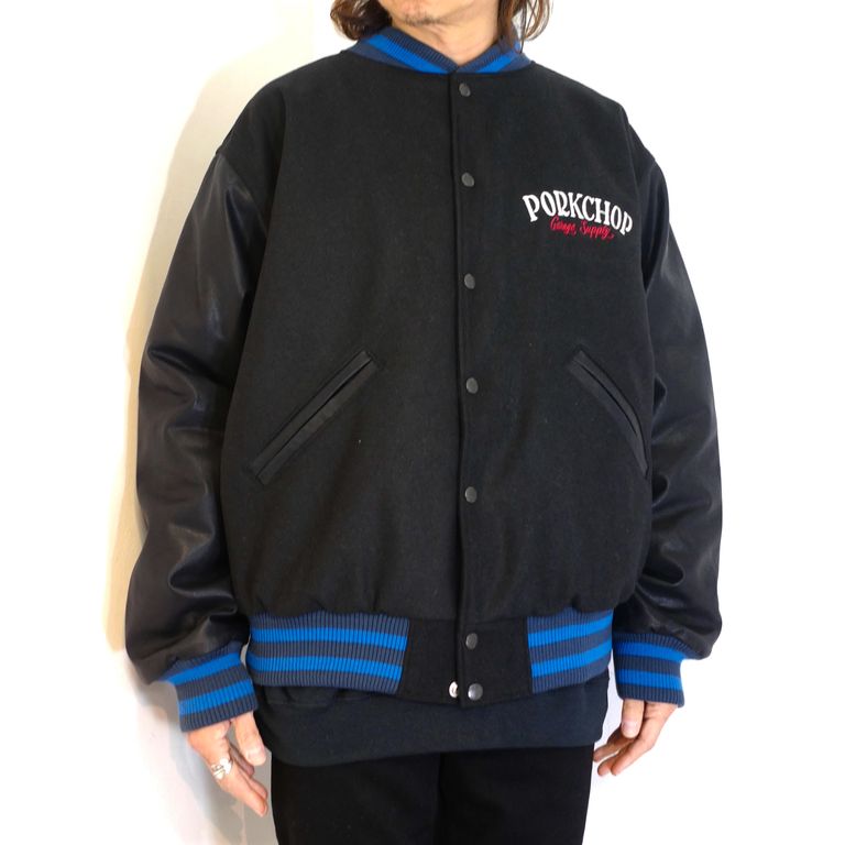 ポークチョップ porkchop pork chop スタジャン パーカー（PORKCHOP  