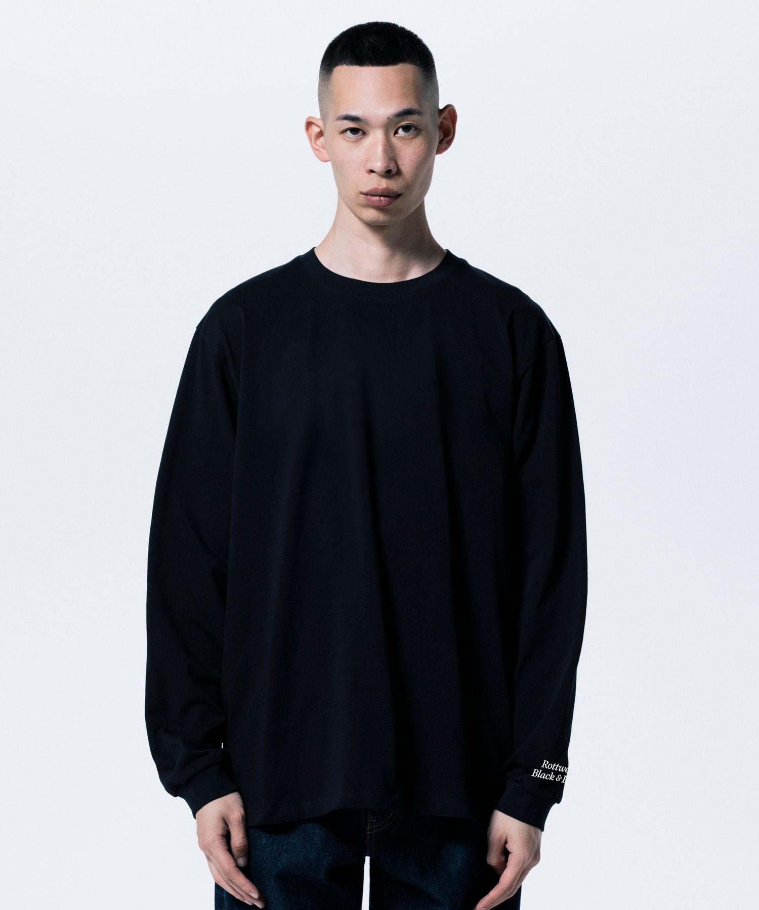 R9 BASIC LS TEE (BLACK) /  オリジナル ロングスリーブ Tシャツ