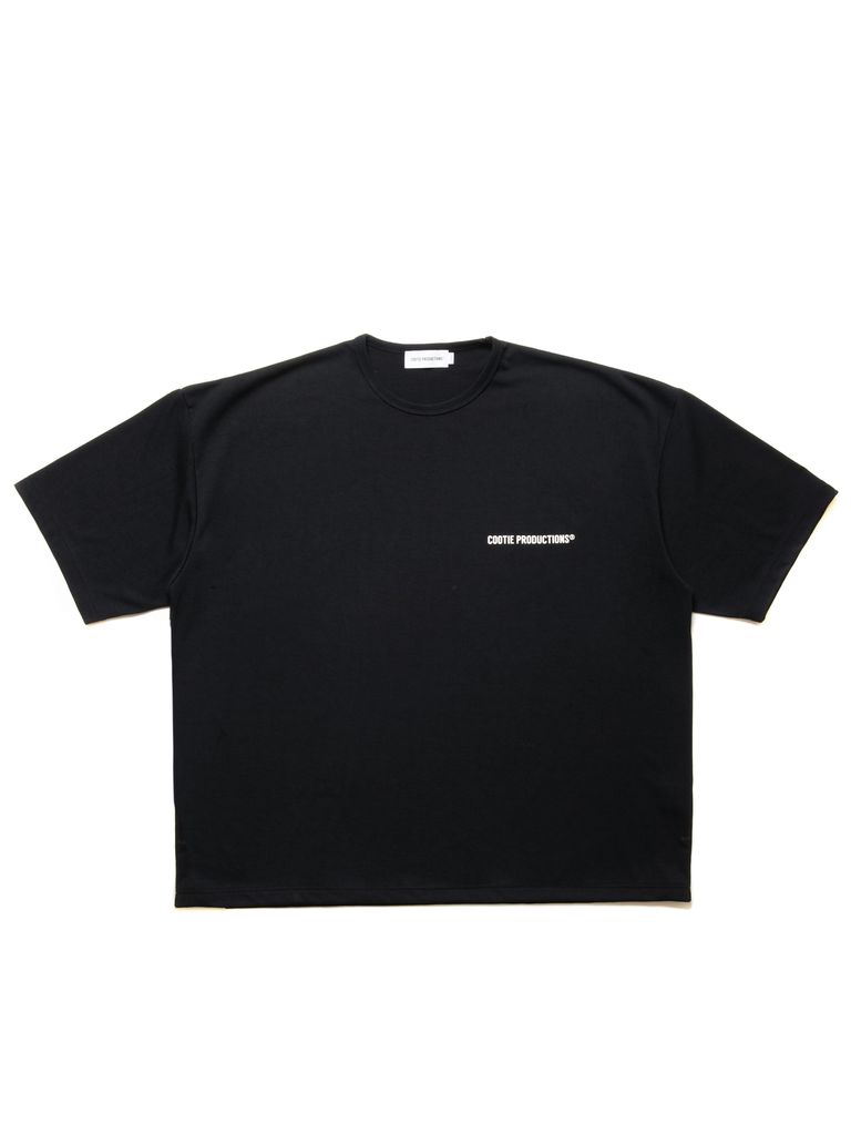 COOTIE PRODUCTIONS - Dry Tech Jersey Oversized S/S Tee (BLACK 
