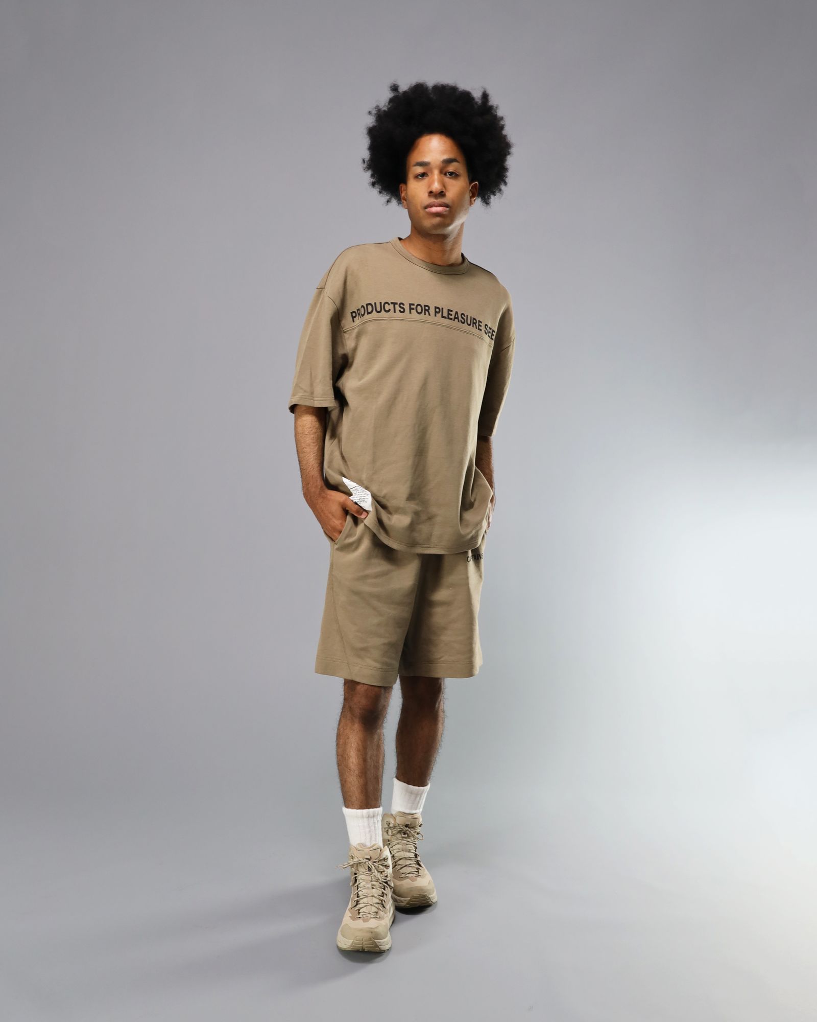 P.F.P.S. RELAX S/S TEE (GRAIGE) / ストレッチ フットボール Tシャツ