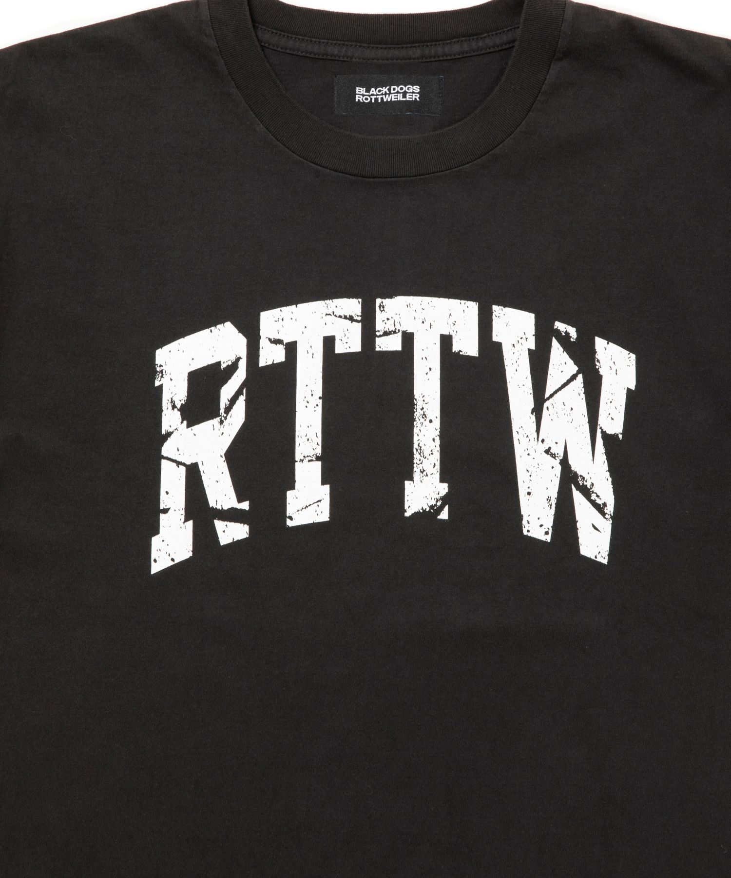 RTTW TEE (JET) / カレッジ ロゴ プリント Tシャツ