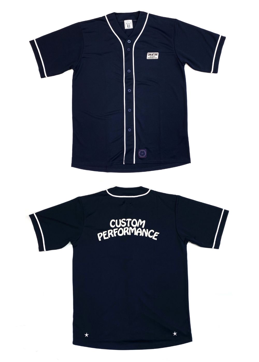 m\u0026m custom performance ベースボールシャツ JONIO
