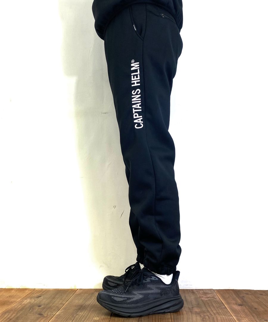 CAPTAINS HELM - TM RELAX TEC PANTS (BLACK) / セットアップ テック パンツ | LOOPHOLE