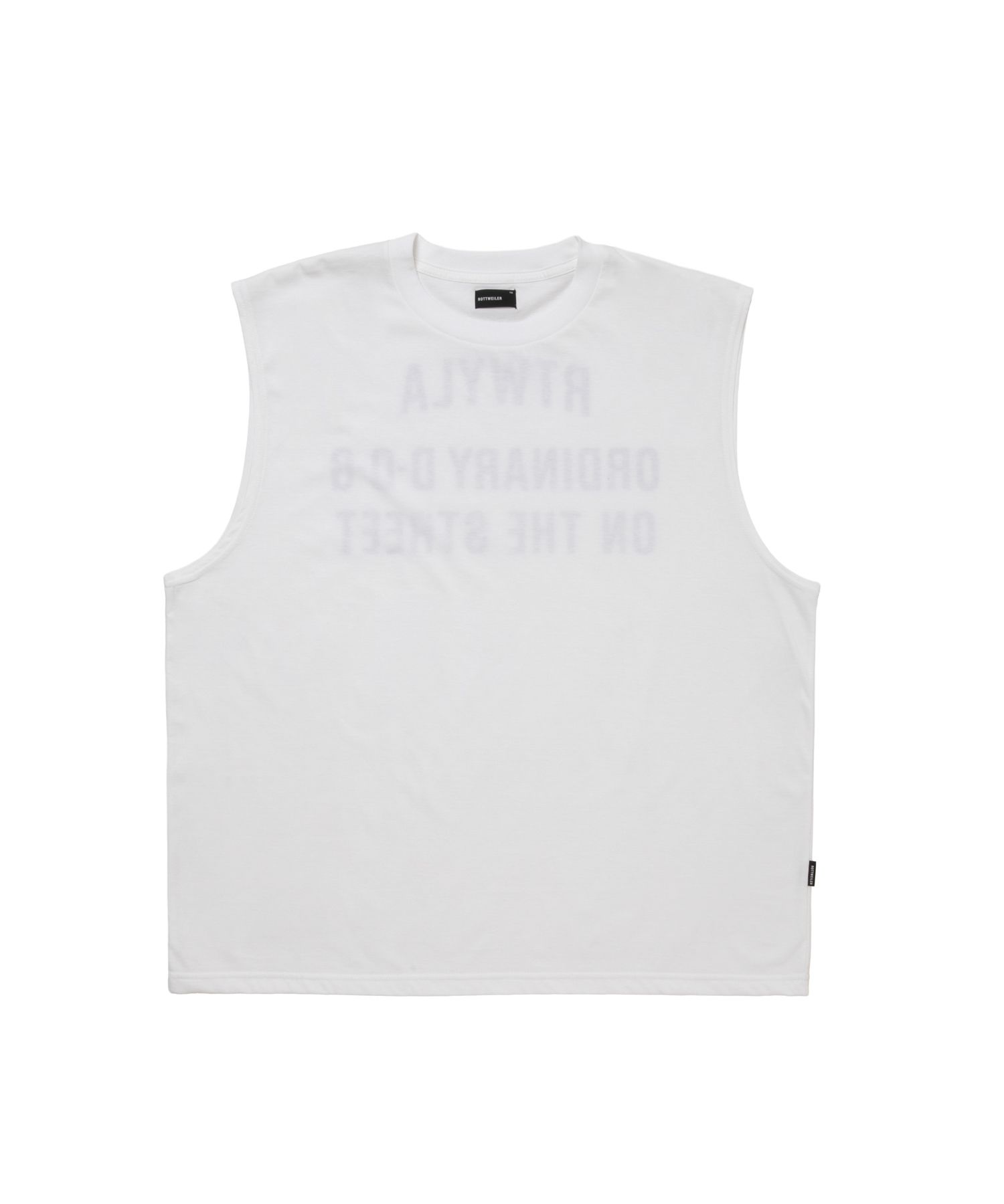 R9 VINTAGE NOSLEEVE TEE (WHITE) / オリジナル ノースリーブ Tシャツ