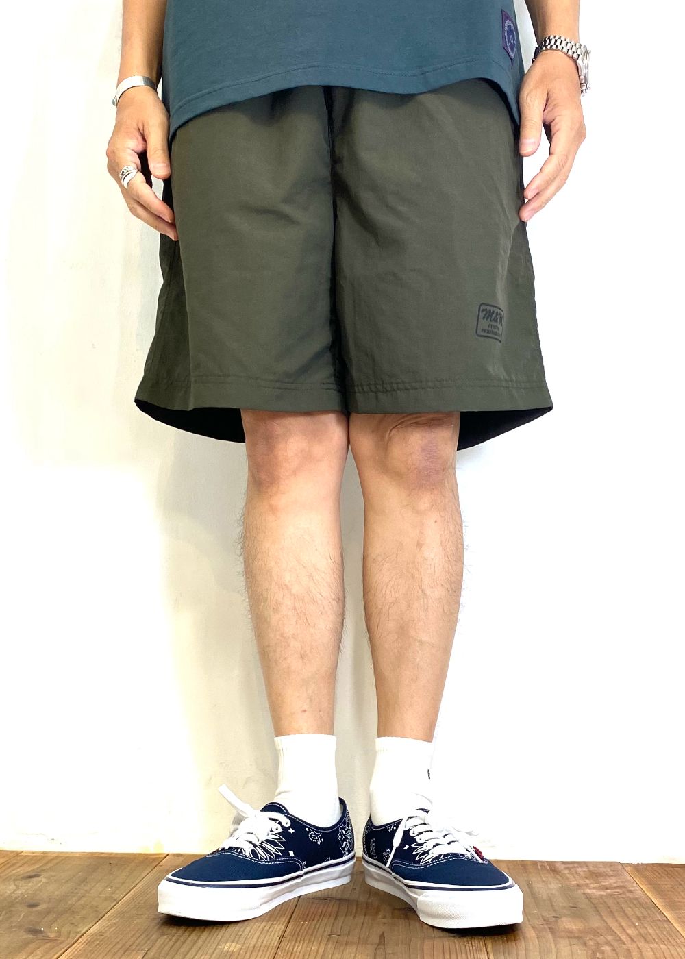 【ラスト1点】Nylon Shorts (OLIVE) / ナイロン イージー ショーツ