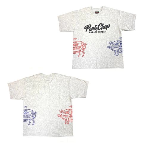 MULTI LOGOS TEE 2025 (GRAY) / マルチロゴ S/S Tシャツ