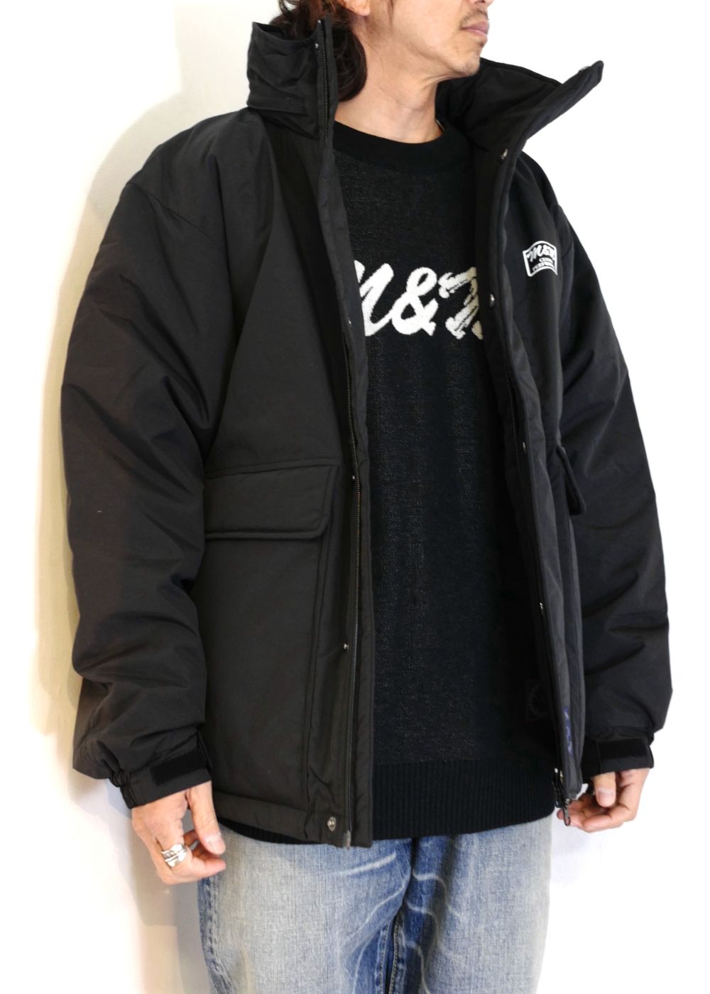 M&M WARM SHELL STAND HOODED JACKET Mサイズ-