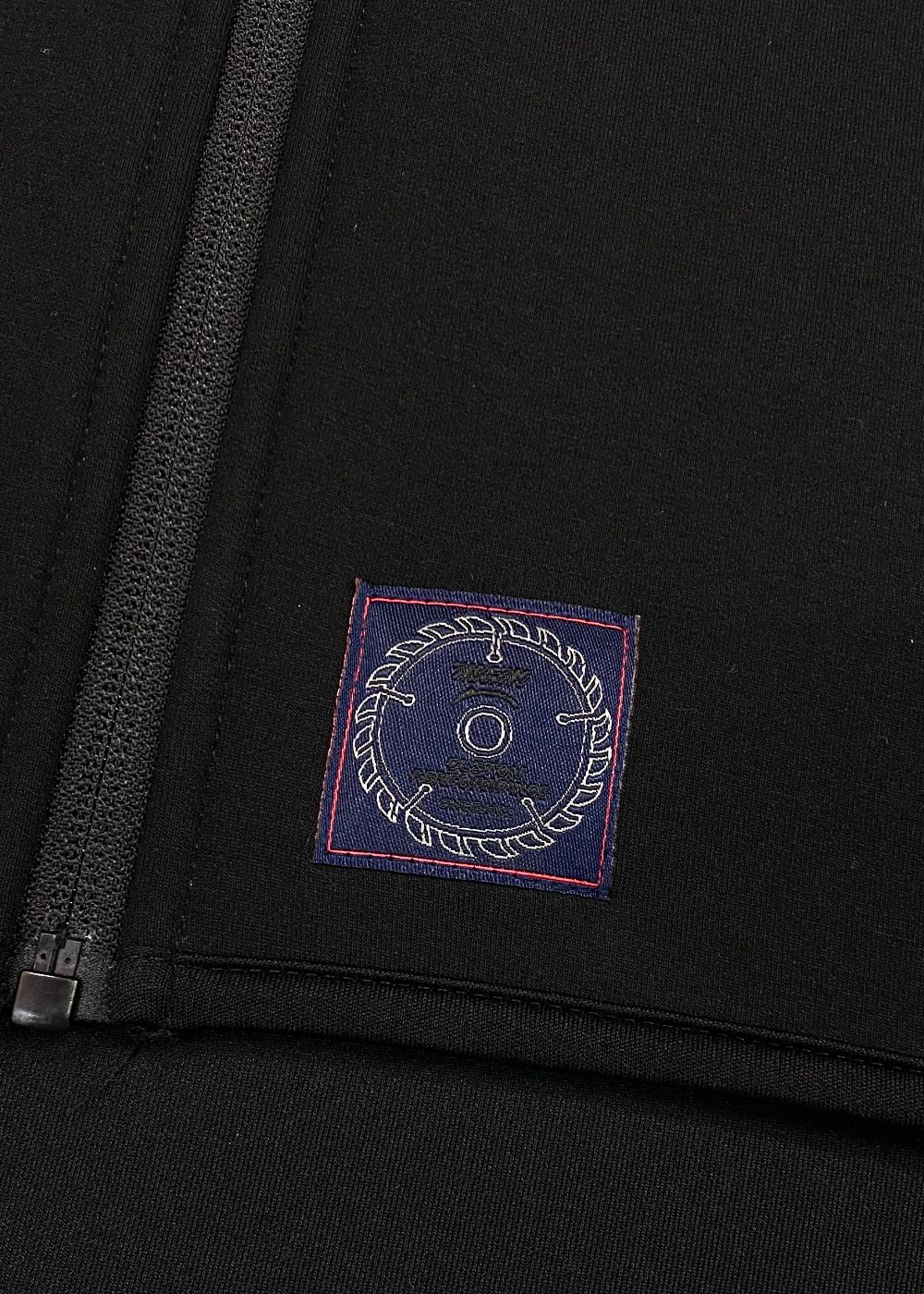 CARDBOARD KNIT FULL ZIP PARKA (BLACK) / フルジップ テックパーカー
