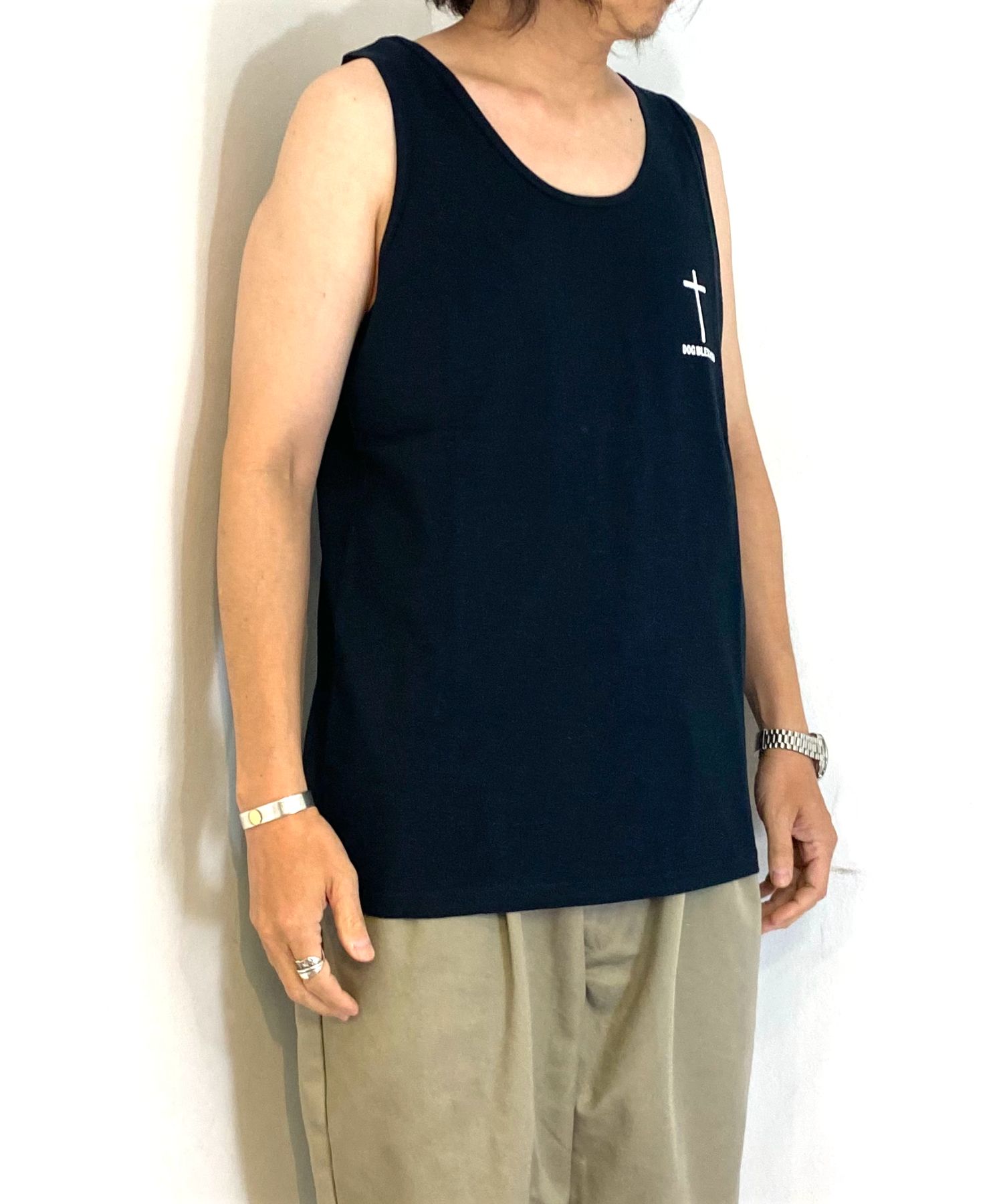 D.B TANKTOP (BLACK) / プリント タンクトップ