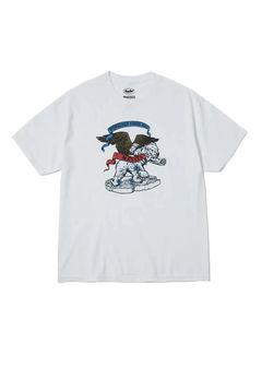 【ラスト1点】POLAR BEAR P (×MASSES) (WHITE) / マシス コラボレーション Tシャツ