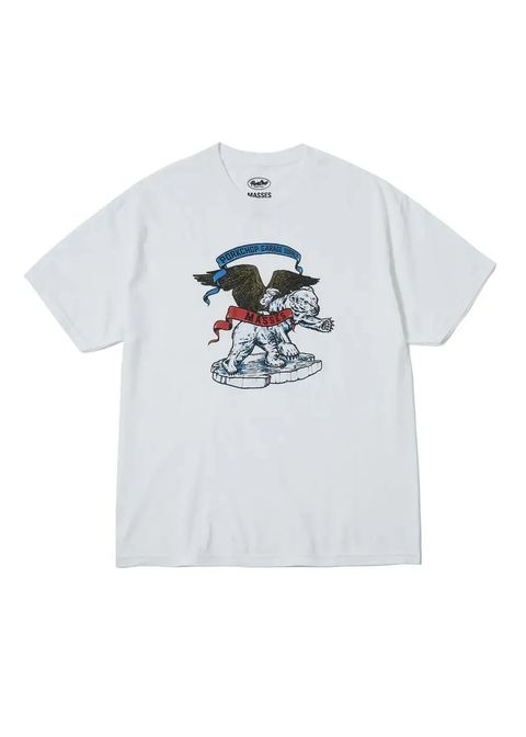 【ラスト1点】POLAR BEAR P (×MASSES) (WHITE) / マシス コラボレーション Tシャツ