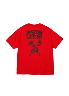 ×MASSES T-SHIRT SQUAD (RED) / マシス コラボレーション プリントT