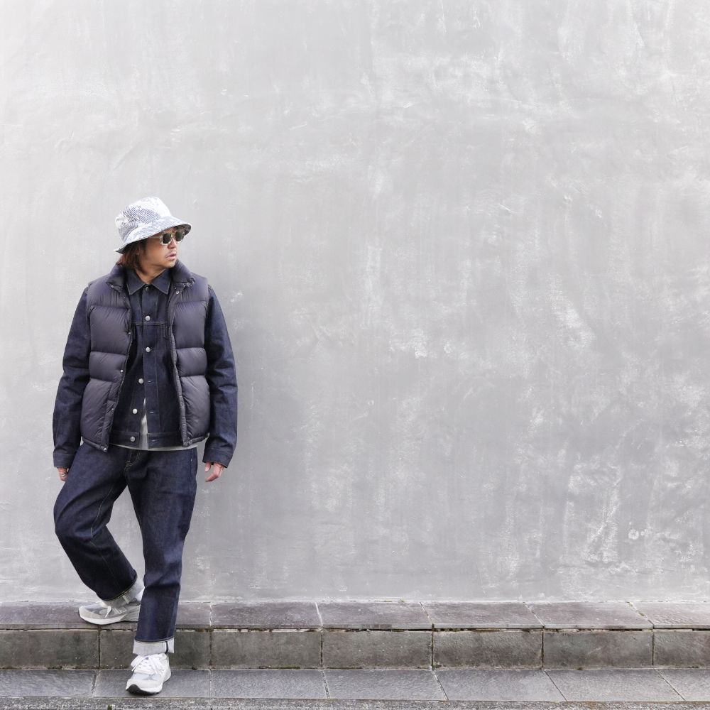 × nonnative DWELLER DOWN VEST (BLACK) / ノンネイティブ コラボ ダウンベスト