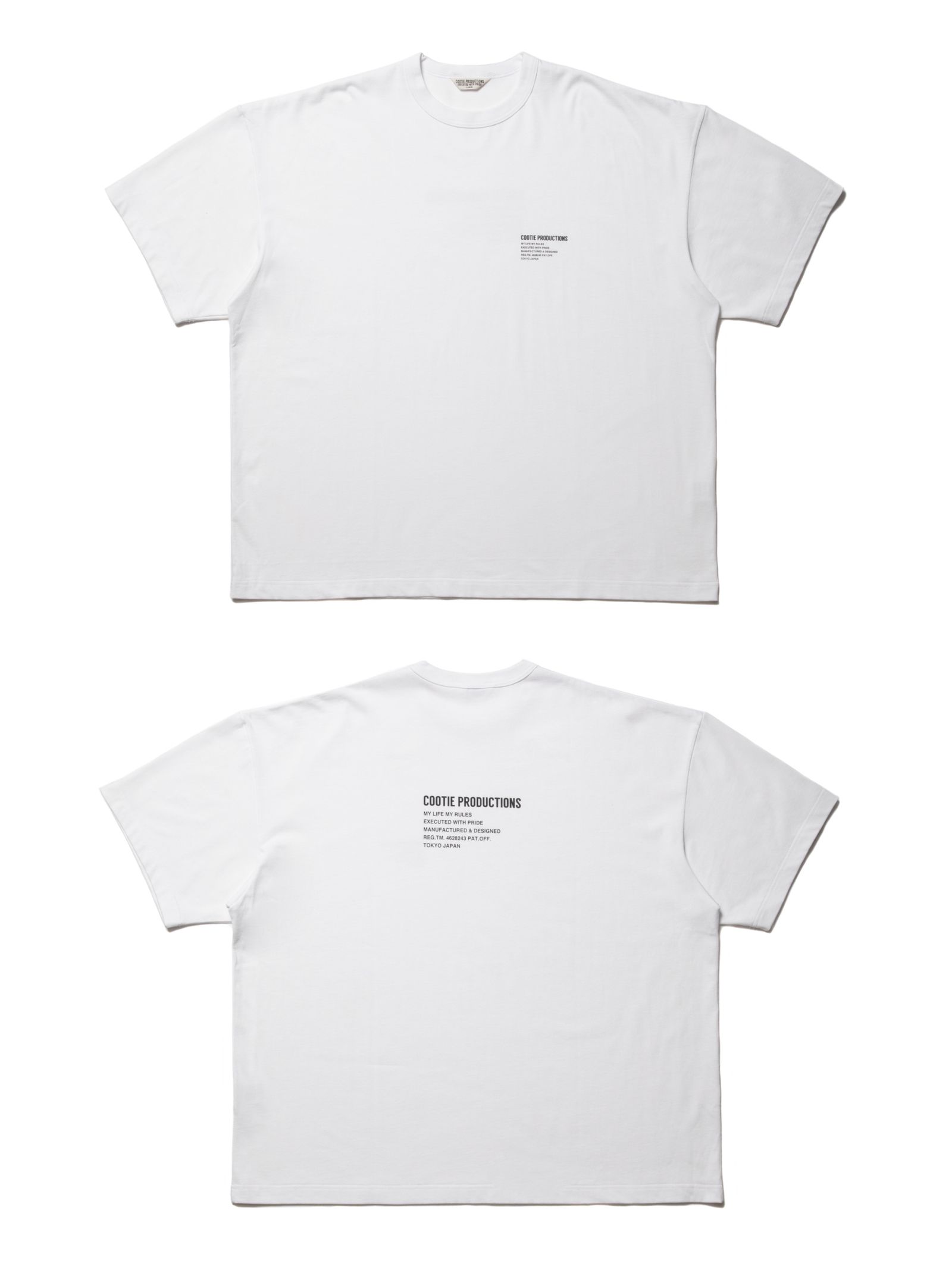 COOTIE PRODUCTIONS - C/R Smooth Jersey S/S Tee (WHITE) / 定番ロゴ