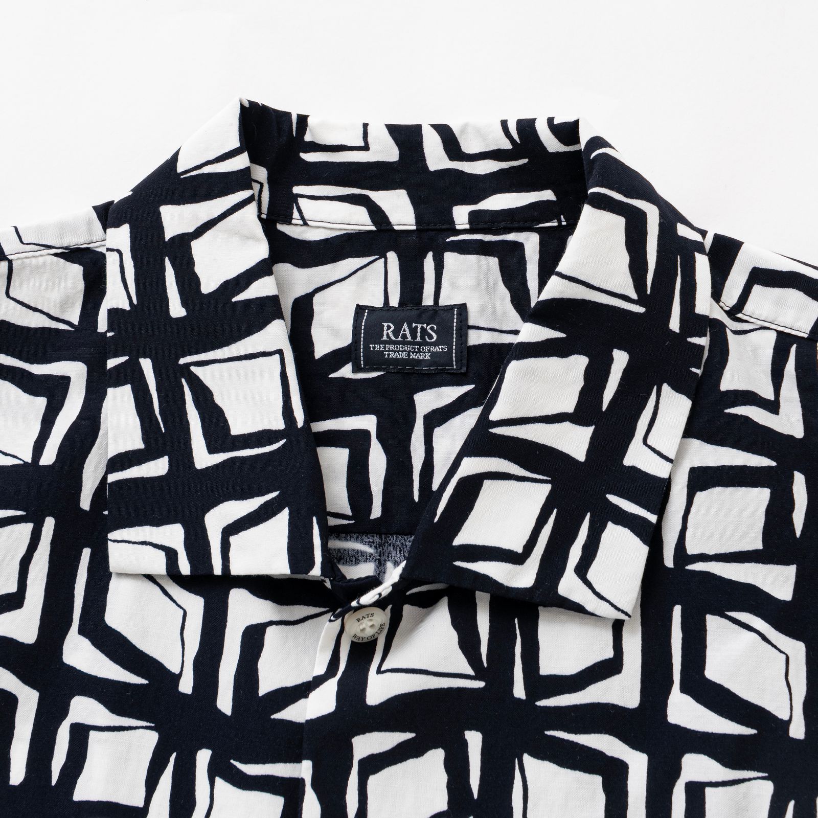 ATOMIC S/S SHIRT (NAVY) / アトミック柄 アロハ シャツ