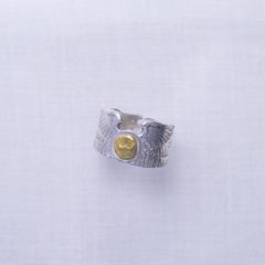 Eagle Ring 1 with Gold Point L (Eagle B) (SILVER) / 24金Lポイントイーグルリング