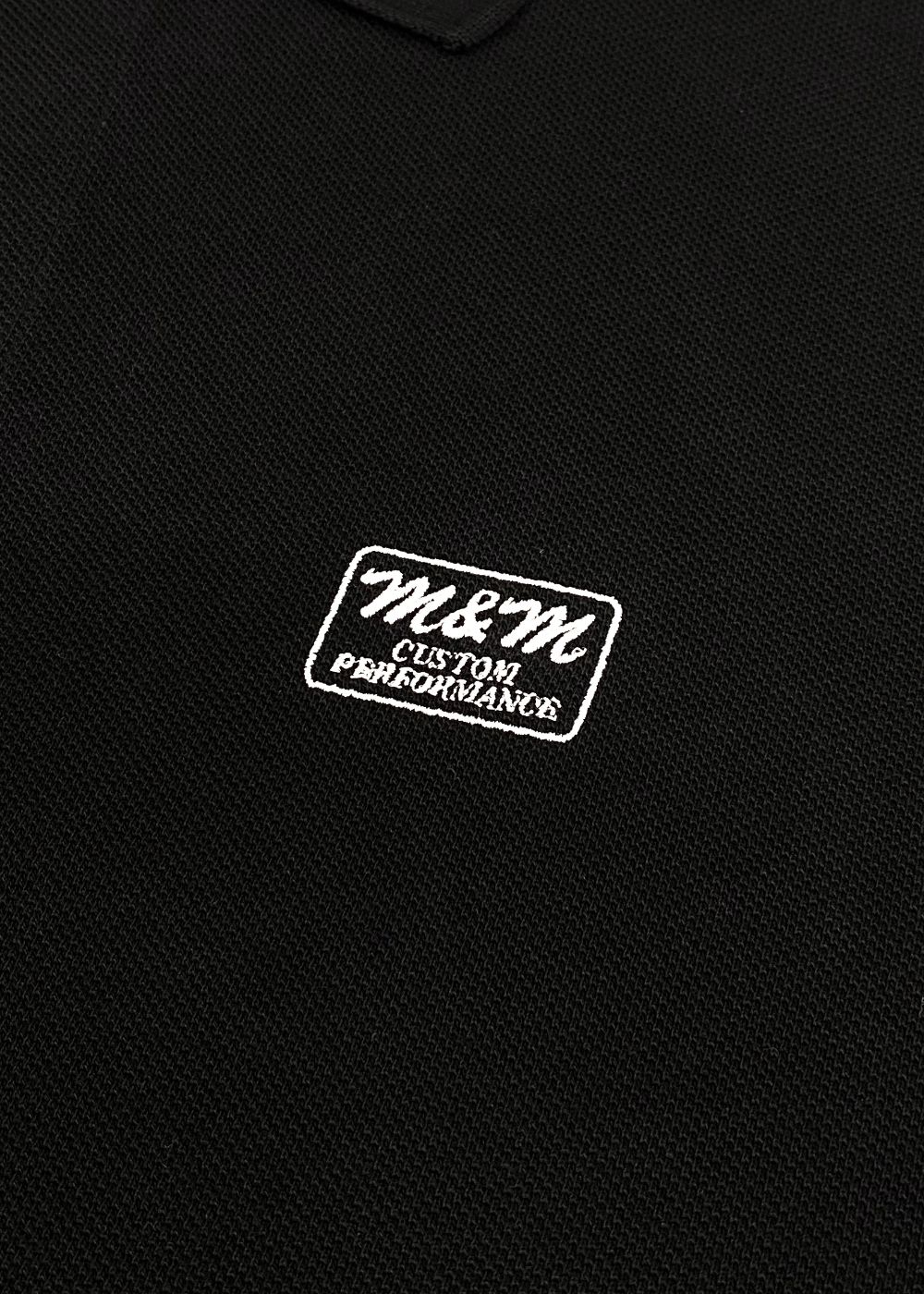 【ラスト1点】POLO SHIRT (BLACK) / ロゴ刺繍 ポロシャツ