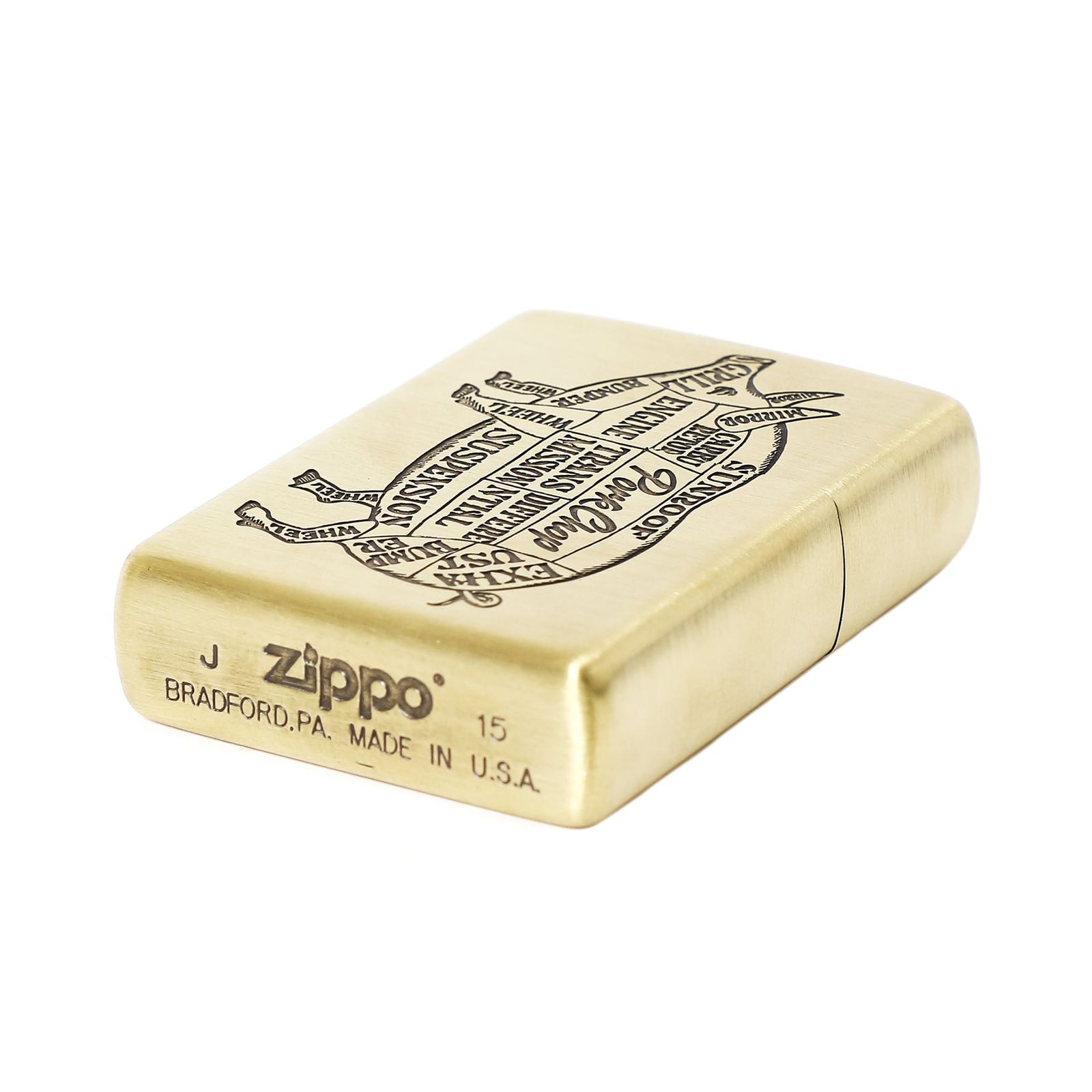 PORKCHOP - BRASS PORK ZIPPO (GOLD) / ポークジッポー | LOOPHOLE