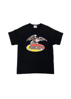 EAGLE LOGO POCKET TEE (BLACK) / ロゴ プリント ポケットTシャツ