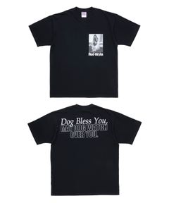 DOG PHOTO TEE (BLACK) / フォト プリント Tシャツ