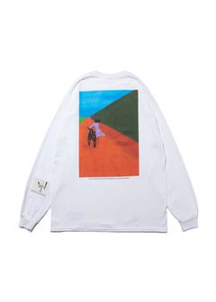 × Tadanobu Asano BICYCLE LS TEE (WHITE) / 浅野忠信 コラボロンT (バイシクル)