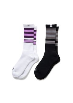 【ラスト1点】2 Pcs LINE SOCKS "LARRY" (PURPLE) / 2パック ラインソックス