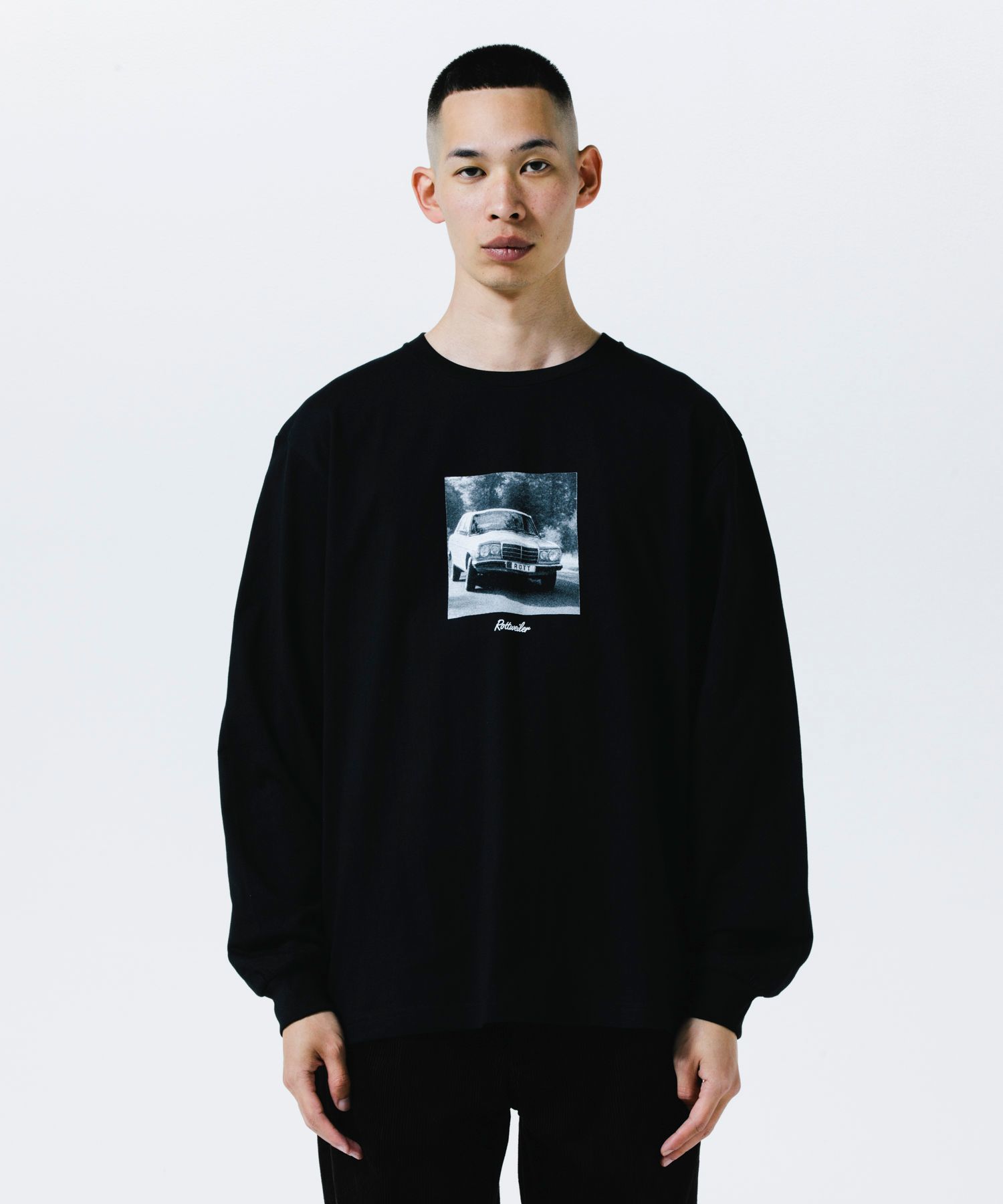 R9 PHOTO LS TEE (BLACK) /  オリジナル フォトプリント Tシャツ
