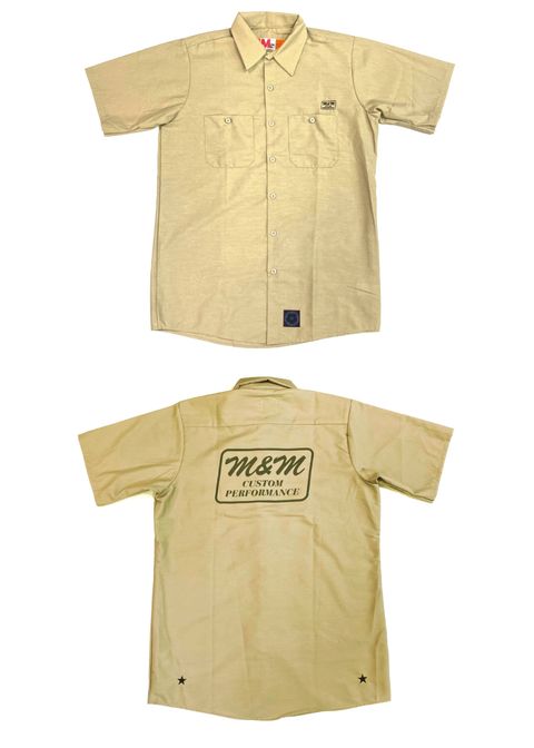 Short Sleeve Work Shirt (KHAKI) / T/Cツイル ワーク シャツ