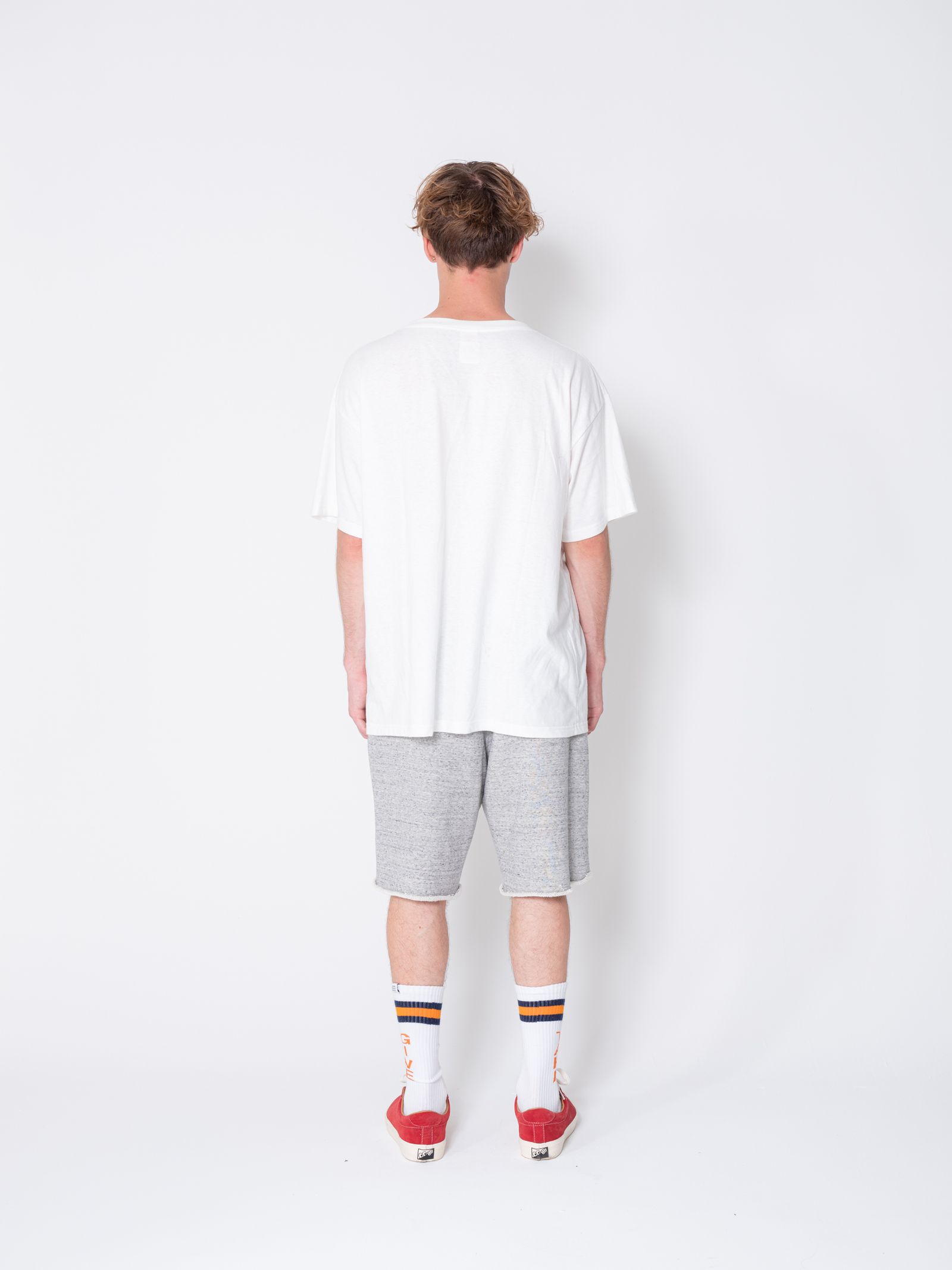 VELVA SHEEN Ex.S/S POCKET TEE "PIERCE" (WHITE) / ベルバシーン コラボ ポケットTシャツ