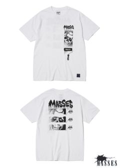 ×MASSES ROLLAR T (WHITE) / マシス コラボレーション プリントT