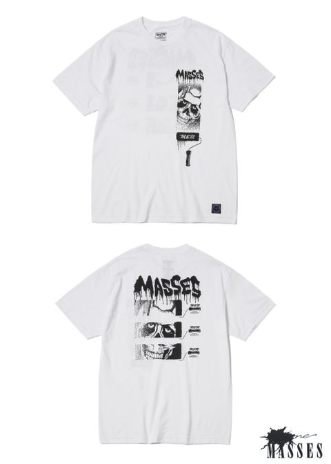 ×MASSES ROLLAR T (WHITE) / マシス コラボレーション プリントT