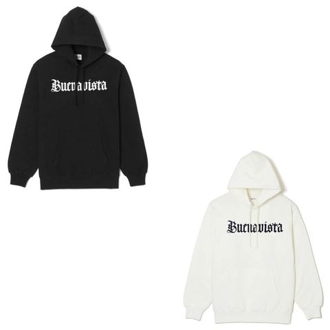 BUENA VISTA 新作販売告知 / 立体的なフロントロゴが特徴のスウェットパーカー。