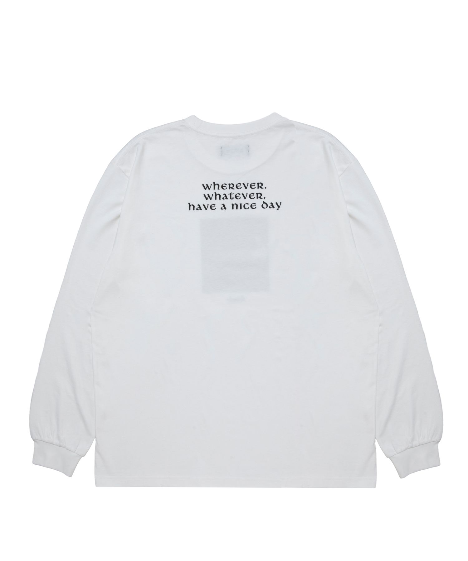 R9 PHOTO LS TEE (WHITE) /  オリジナル フォトプリント Tシャツ