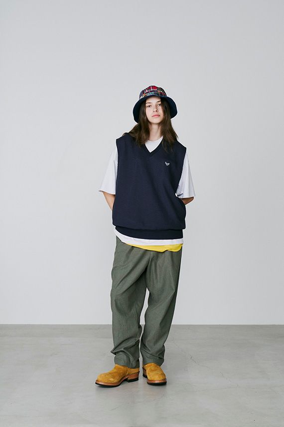 WHIZ LIMITED - PATCH HAT (NAVY) / リバーシブル バケットハット