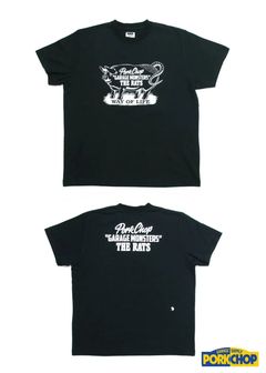 ×PORK CHOP GARAGE MONSTERS T-SHIRT (BLACK) / ポークチョップ コラボT