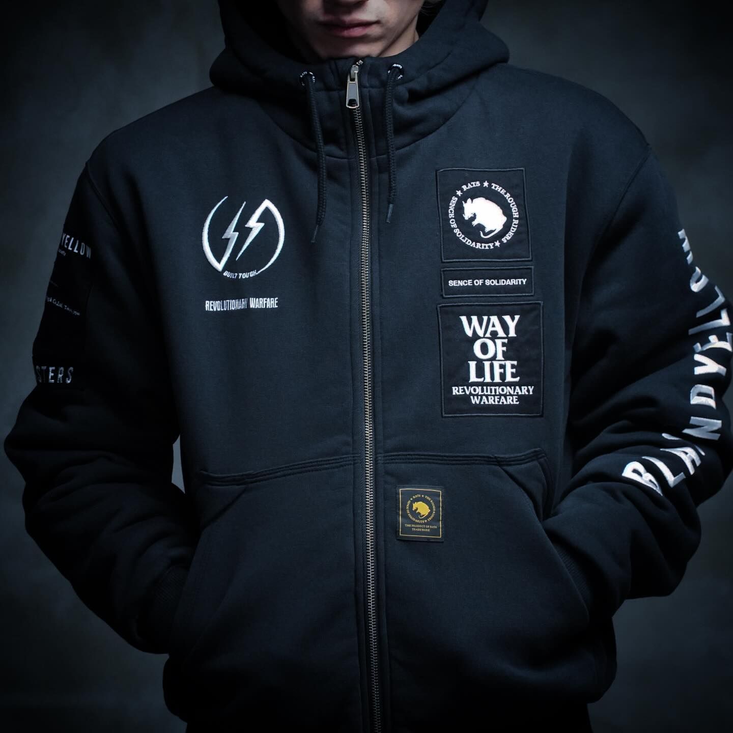 BOA HOODIE (BLACK) / ボア ライナー スウェット パーカー