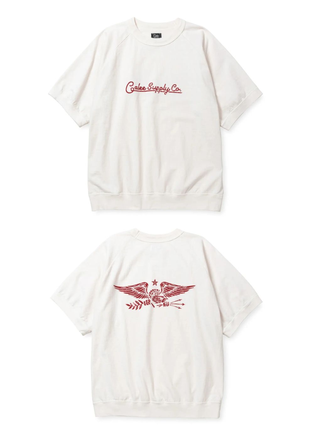 VINTAGE REPRODUCT RAGLAN S/S CS (WHITE) / ヴィンテージ 半袖スウェットタイプ ロゴプリント Tシャツ