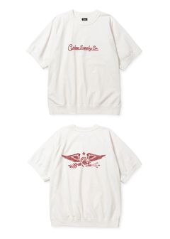 VINTAGE REPRODUCT RAGLAN S/S CS (WHITE) / ヴィンテージ 半袖スウェットタイプ ロゴプリント Tシャツ