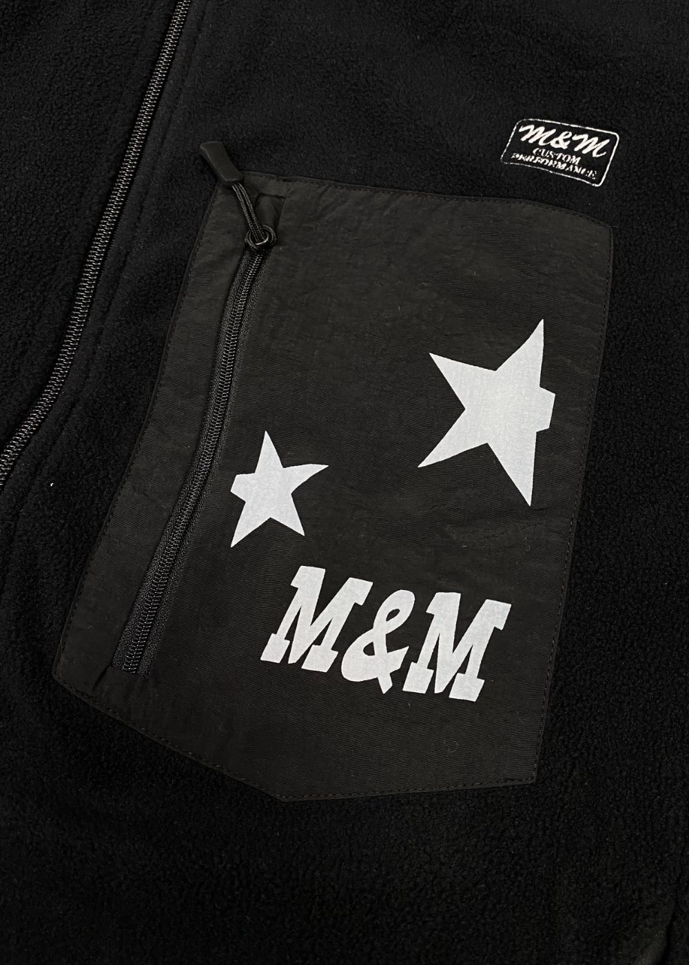 【ラスト1点】Stand zip fleece Blouson (BLACK) / フルジップ フリース ジャケット