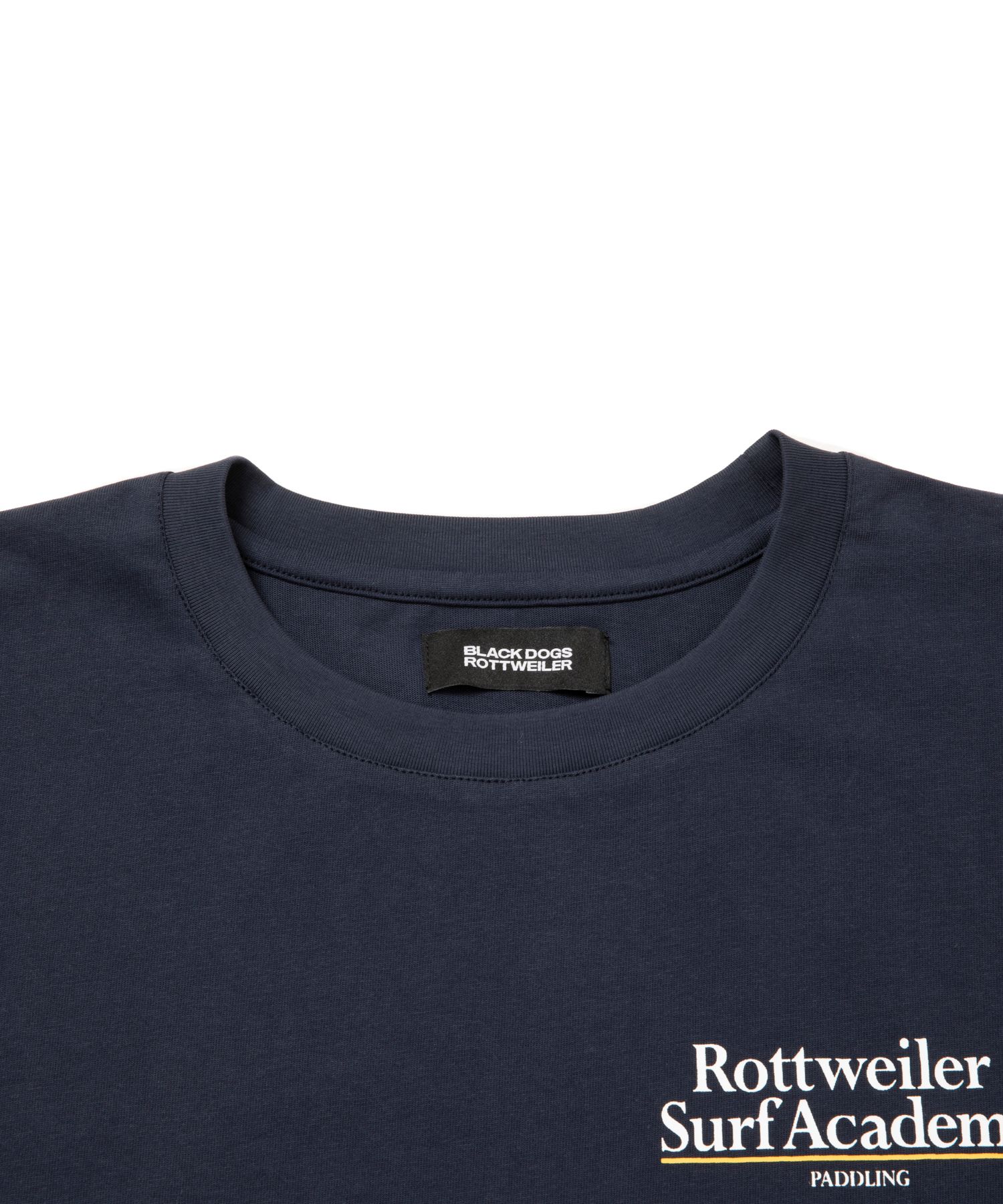 R9 SURF ACADEMY LS TEE (NAVY) /  オリジナル ロゴプリント ロングスリーブ Tシャツ