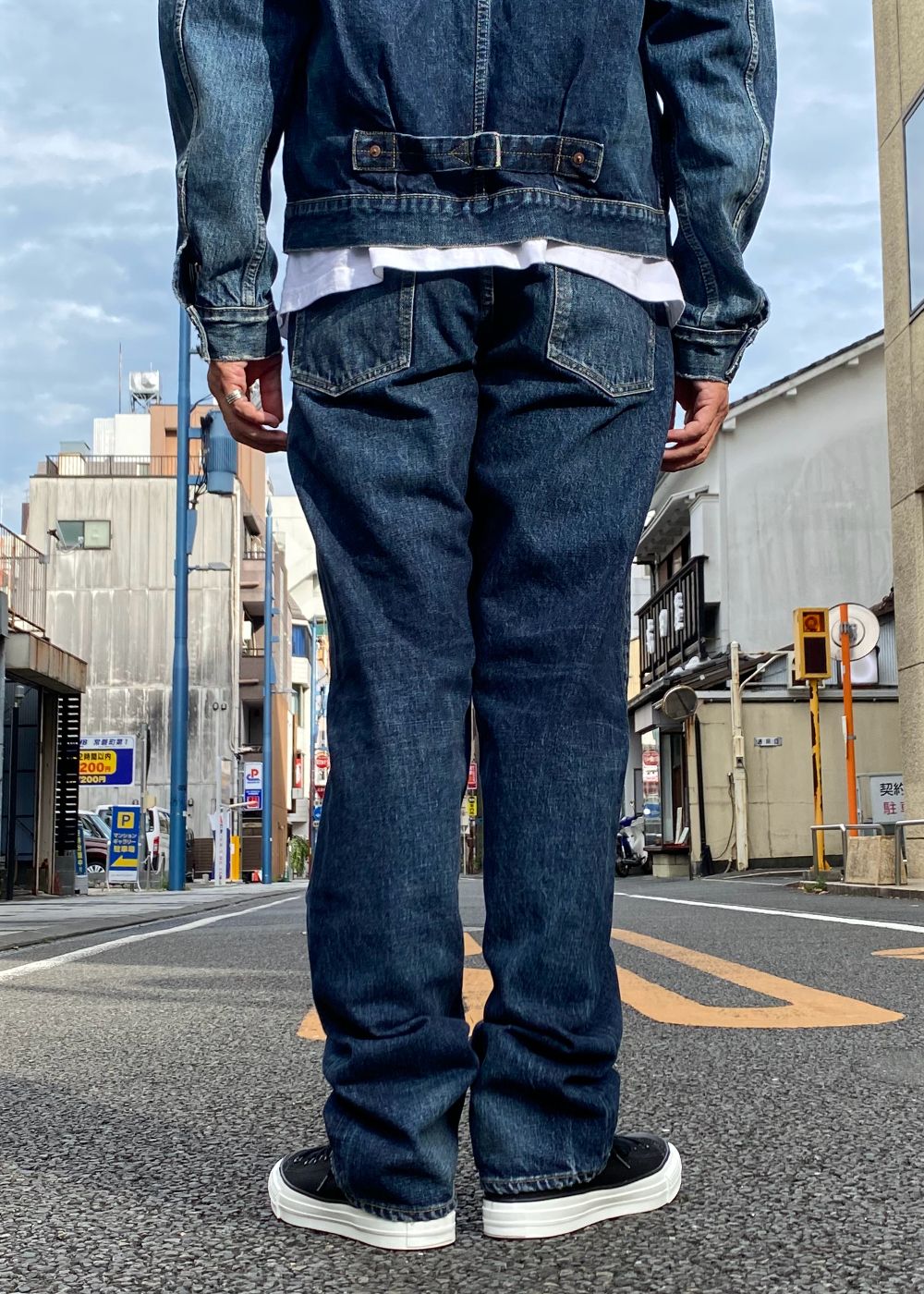 S.Denim Regular Straight Jeans (USD) / ストレート ユーズド デニムパンツ / セットアップ可能