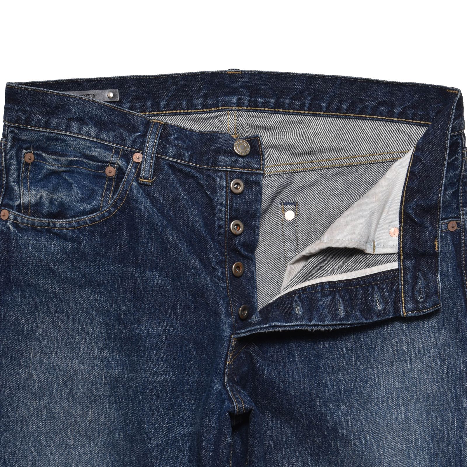 S.Denim Regular Straight Jeans (USD) / ストレート ユーズド デニムパンツ / セットアップ可能