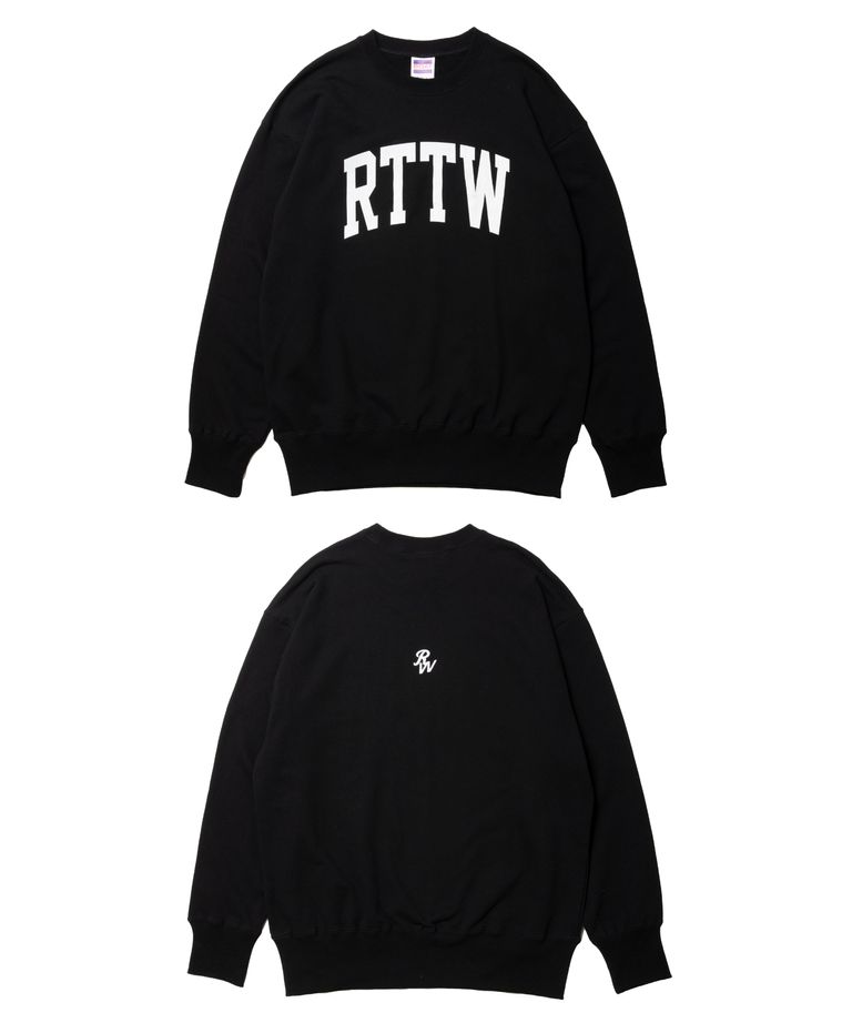 ROTTWEILER - RTTW SWEATER (BLACK) / プリント クルーネック 