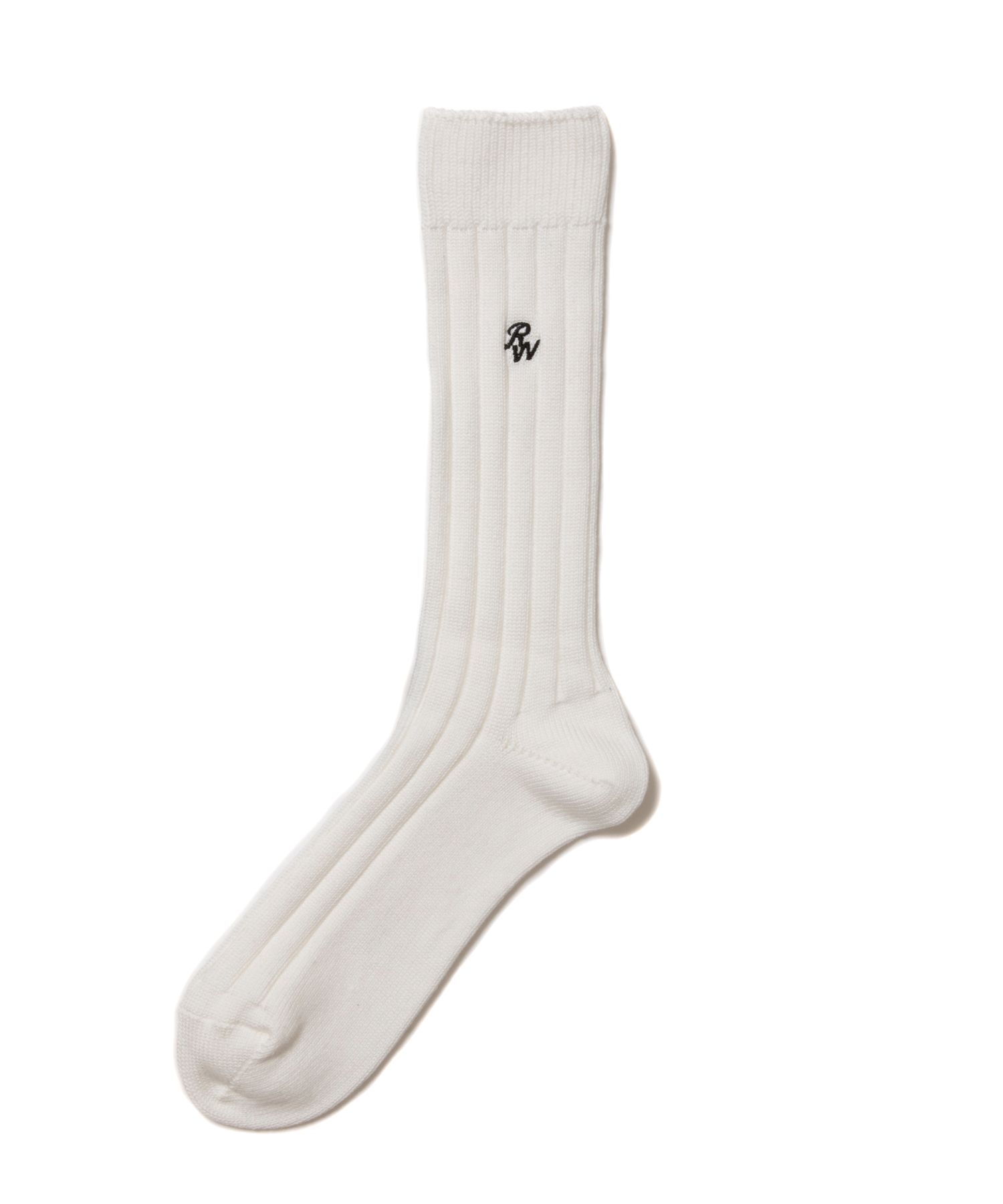 R9 PURPLE SOX (WHITE) / ×パープルズ コラボ ジャガードロゴ ソックス