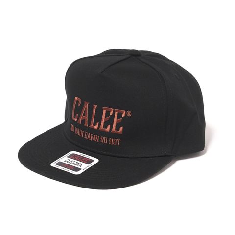 【ラスト1点】CALEE NATIONAL LOGO SOUVENIR CAP (ORANGE) / オリジナル ロゴ刺繍 キャップ