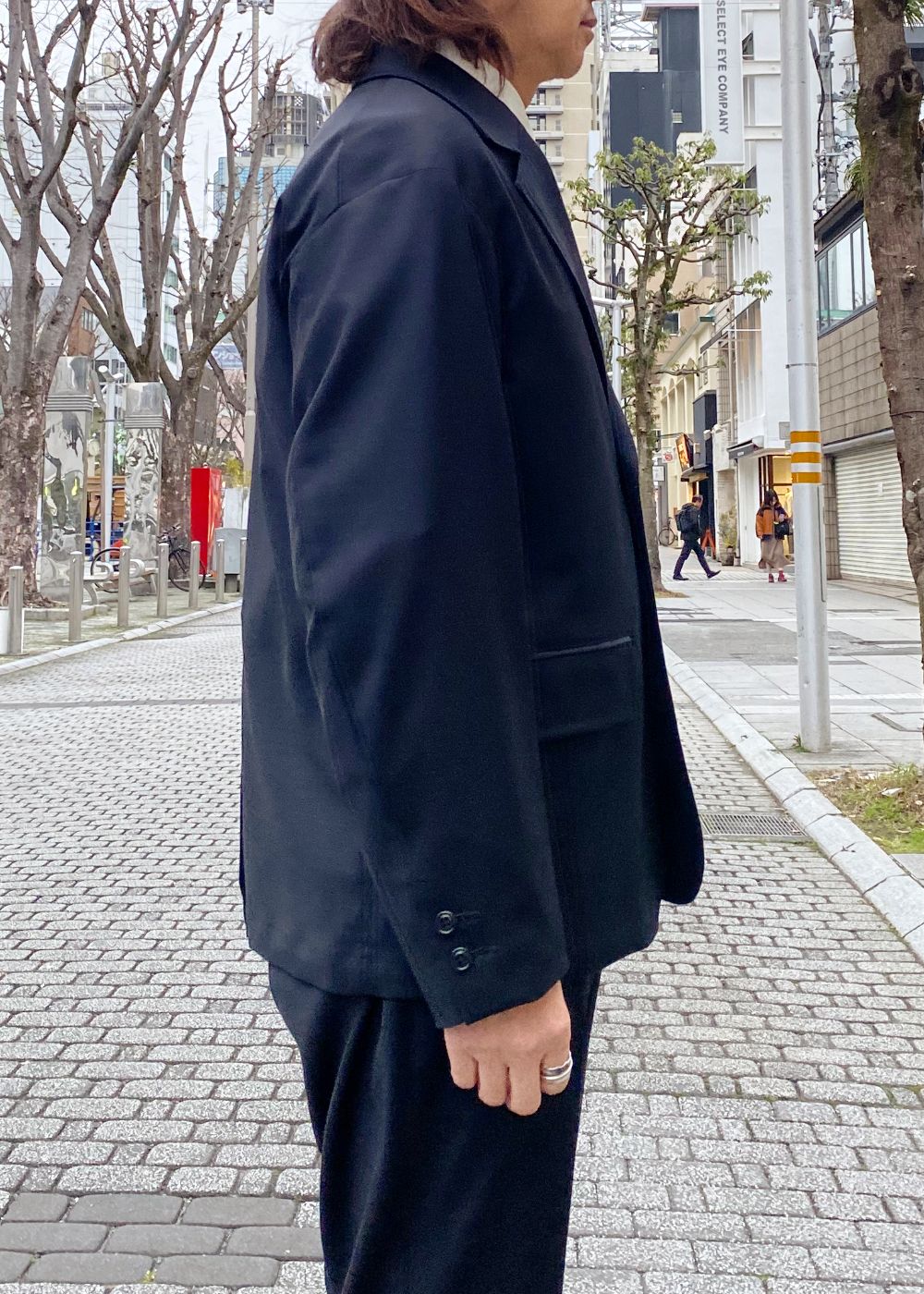 3B TAILORED JACKET "MICHAEL" (BLACK) / テーラード ジャケット