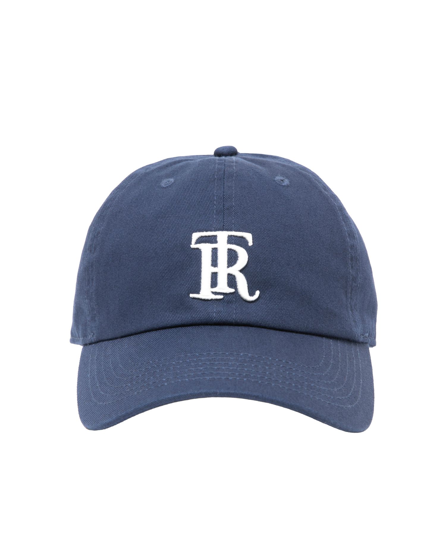 RT CAP (NAVY) / ロゴ刺繍 ダッド キャップ。